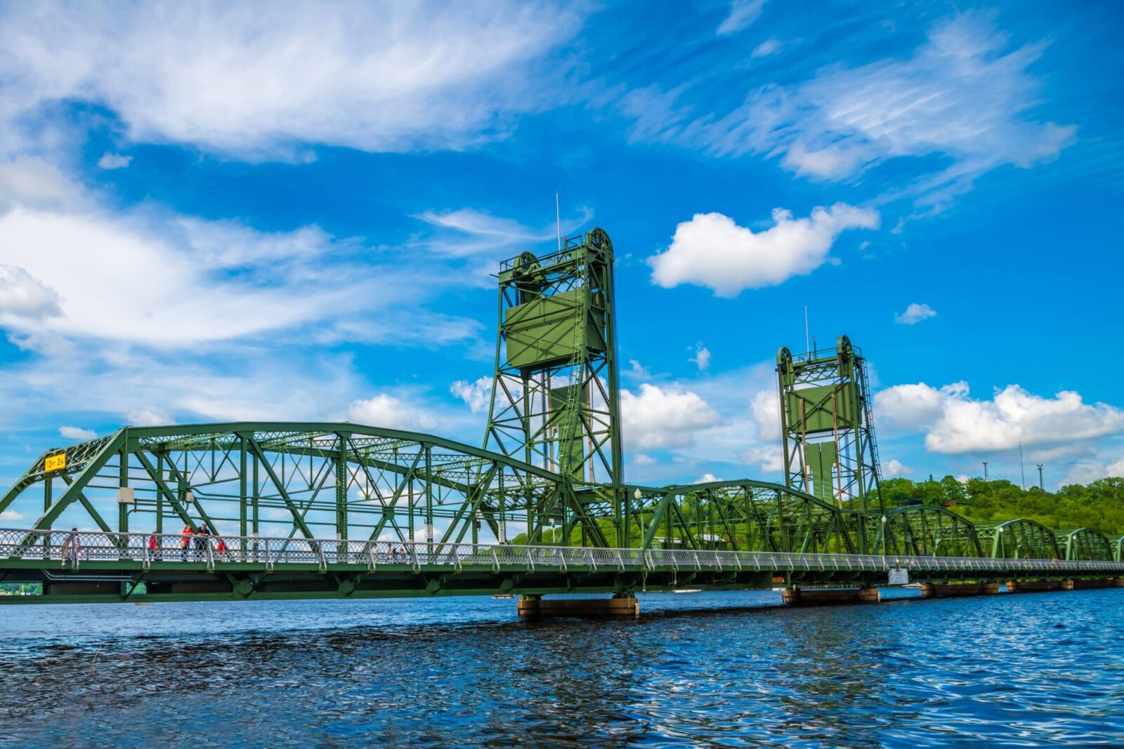 Historic Stillwater Lift Bridge over the St. Croix River between MN and WI